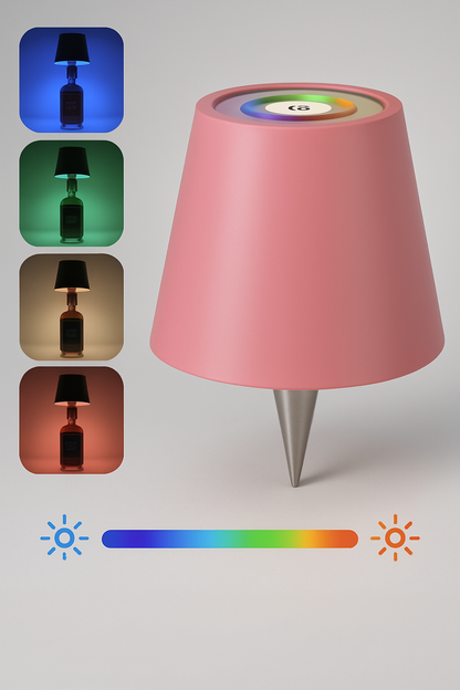 Lampe sans fil LED RGB pour bouteille